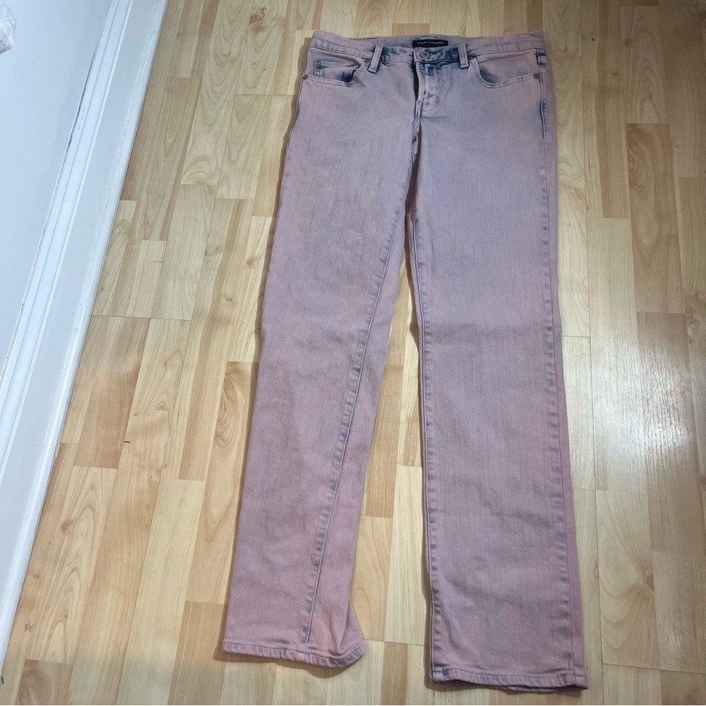 Lucky Brand Womens Pink Wash Straight Leg Mid Rise Jeans Size 4/27R